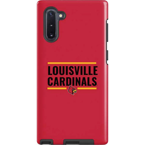 University of Louisville Cardinals Striped Galaxy Note 10 Pro Case