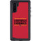 University of Louisville Cardinals Striped Galaxy Note 10 Waterproof Case