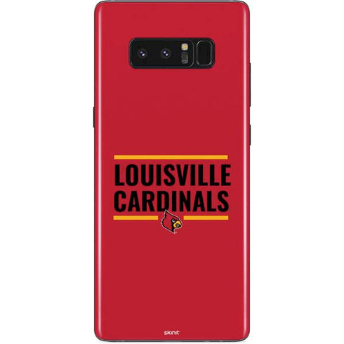University of Louisville Cardinals Striped Galaxy Note 8 Skin