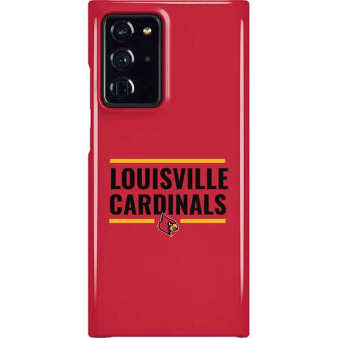 University of Louisville Cardinals Striped Galaxy Note20 Ultra 5G Lite Case