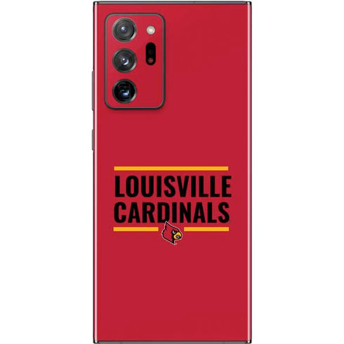 University of Louisville Cardinals Striped Galaxy Note20 Ultra 5G Skin
