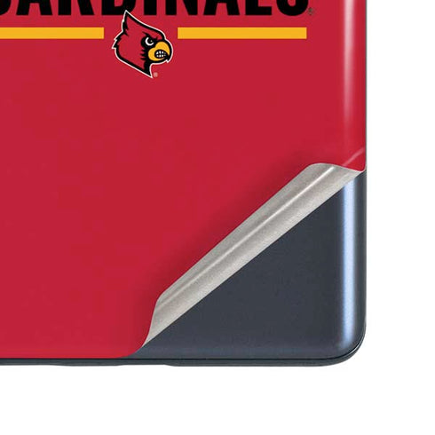 University of Louisville Cardinals Striped Galaxy S20 Fan Edition Skin