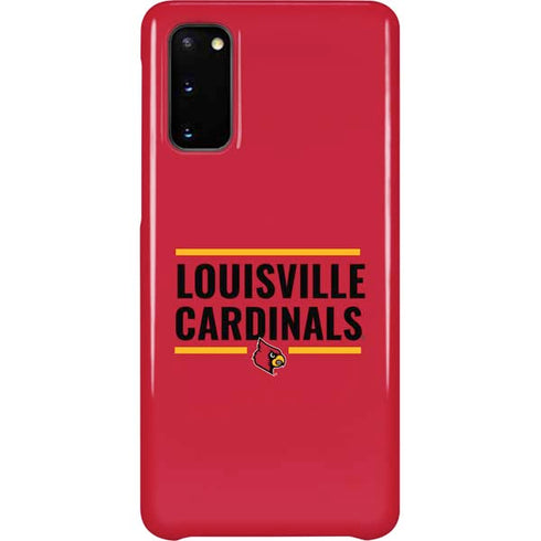 University of Louisville Cardinals Striped Galaxy S20 Lite Case