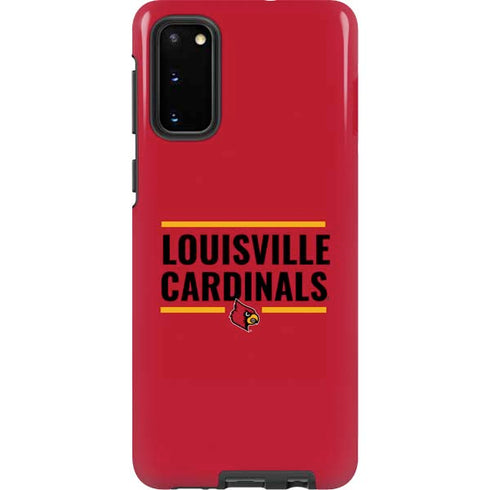 University of Louisville Cardinals Striped Galaxy S20 Pro Case
