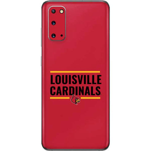 University of Louisville Cardinals Striped Galaxy S20 Skin