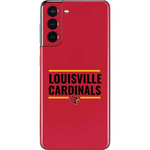 University of Louisville Cardinals Striped Galaxy S21 5G Skin