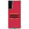University of Louisville Cardinals Striped Galaxy S21 FE Clear Case