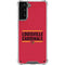 University of Louisville Cardinals Striped Galaxy S21 Plus 5G Clear Case