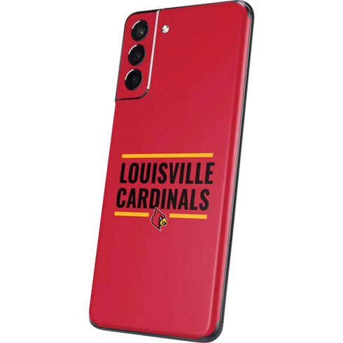 University of Louisville Cardinals Striped Galaxy S21 Plus 5G Skin
