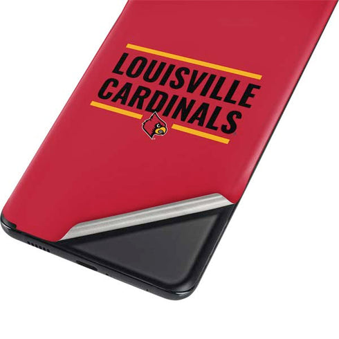 University of Louisville Cardinals Striped Galaxy S21 Ultra 5G Skin