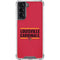 University of Louisville Cardinals Striped Galaxy S22 Clear Case