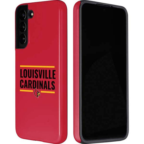 University of Louisville Cardinals Striped Galaxy S22 Plus Pro Case
