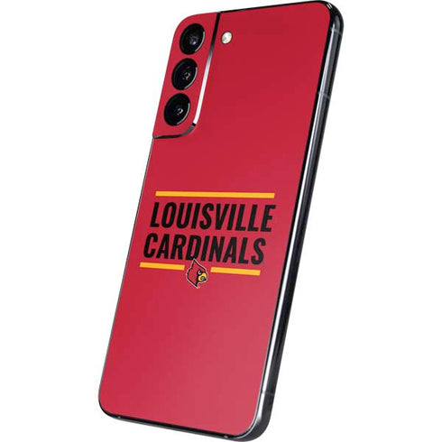 University of Louisville Cardinals Striped Galaxy S22 Plus Skin