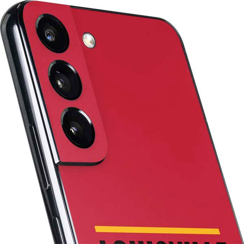 University of Louisville Cardinals Striped Galaxy S22 Plus Skin