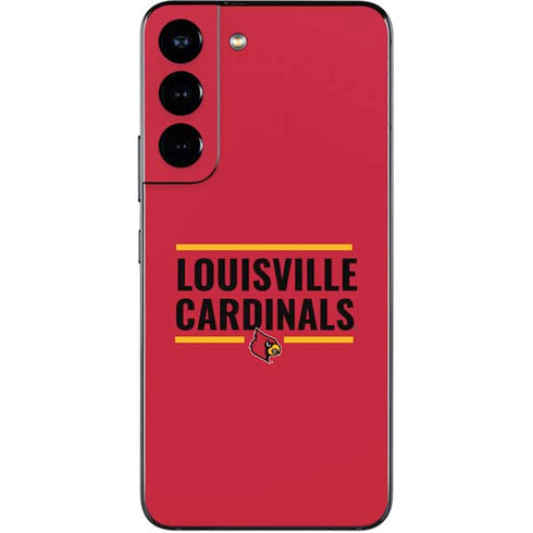 University of Louisville Cardinals Striped Galaxy S22 Skin