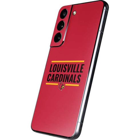 University of Louisville Cardinals Striped Galaxy S22 Skin