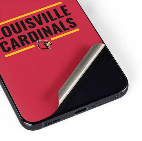 University of Louisville Cardinals Striped Galaxy S22 Skin