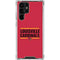 University of Louisville Cardinals Striped Galaxy S22 Ultra Clear Case