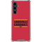 University of Louisville Cardinals Striped Galaxy S23 FE Clear Case