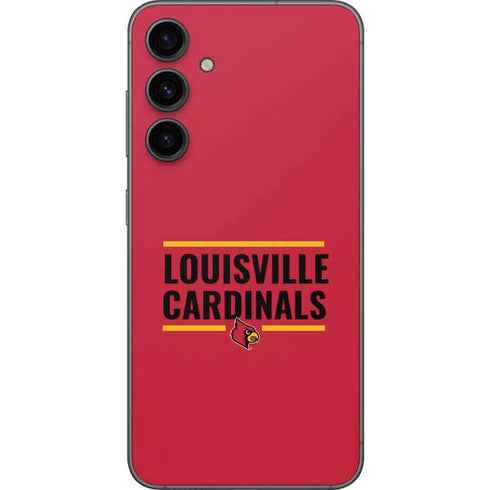University of Louisville Cardinals Striped Galaxy S23 FE Skin