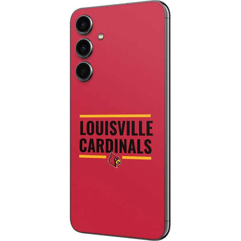 University of Louisville Cardinals Striped Galaxy S23 FE Skin