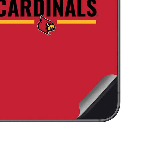 University of Louisville Cardinals Striped Galaxy S23 FE Skin
