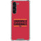 University of Louisville Cardinals Striped Galaxy S23 Plus Clear Case
