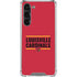 University of Louisville Cardinals Striped Galaxy S23 Plus Clear Case