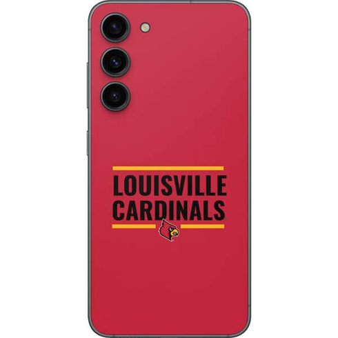University of Louisville Cardinals Striped Galaxy S23 Plus Skin