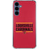 University of Louisville Cardinals Striped Galaxy S24 Clear Case