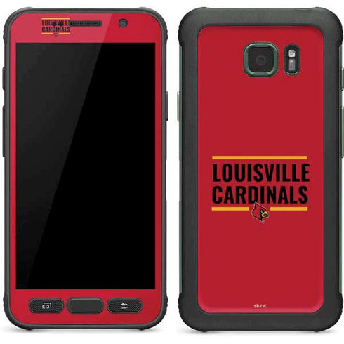University of Louisville Cardinals Striped Galaxy S7 Active Skin