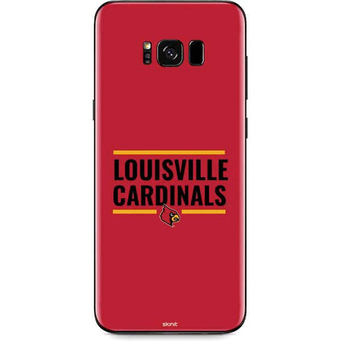 University of Louisville Cardinals Striped Galaxy S8 Skin