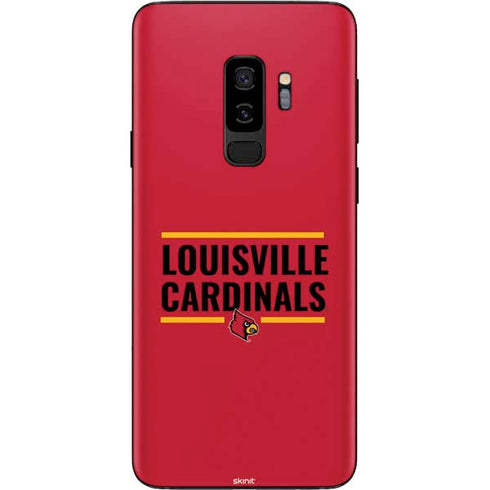 University of Louisville Cardinals Striped Galaxy S9 Plus Skin