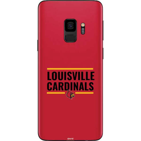 University of Louisville Cardinals Striped Galaxy S9 Skin