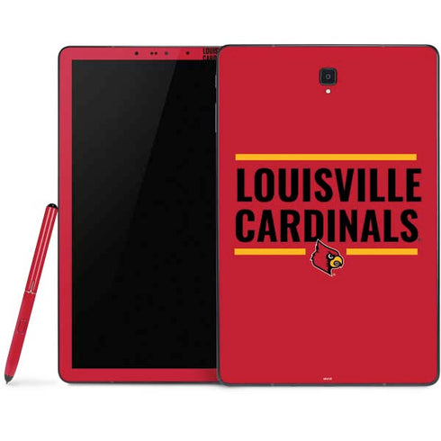 University of Louisville Cardinals Striped Samsung Galaxy Tab Skin