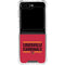 University of Louisville Cardinals Striped Galaxy Z Flip5 5G Clear Case