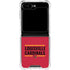 University of Louisville Cardinals Striped Galaxy Z Flip5 5G Clear Case