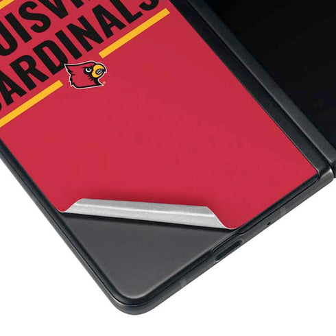 University of Louisville Cardinals Striped Galaxy Z Fold4 5G Skin