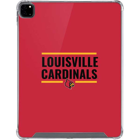 University of Louisville Cardinals Striped iPad Pro 12.9in (2020) Clear Case