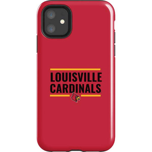 University of Louisville Cardinals Striped iPhone 11 Impact Case
