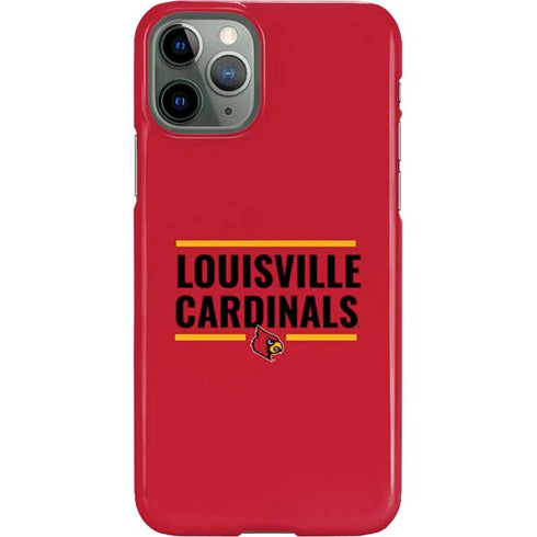 University of Louisville Cardinals Striped iPhone 11 Pro Lite Case