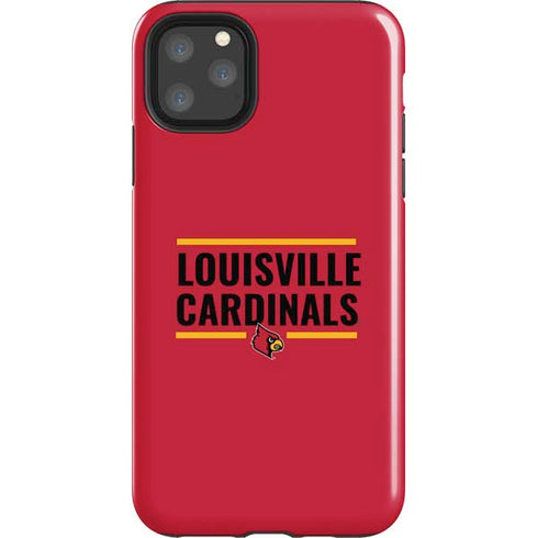 University of Louisville Cardinals Striped iPhone 11 Pro Max Impact Case