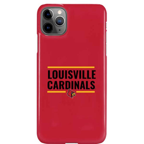 University of Louisville Cardinals Striped iPhone 11 Pro Max Lite Case