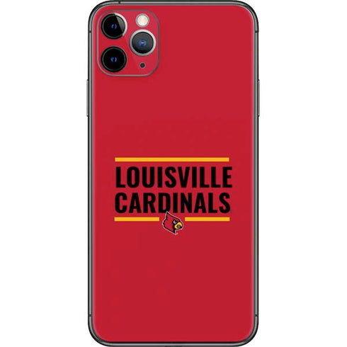 University of Louisville Cardinals Striped iPhone 11 Pro Max Skin