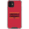 University of Louisville Cardinals Striped iPhone 12 Clear Case