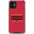 University of Louisville Cardinals Striped iPhone 12 Clear Case