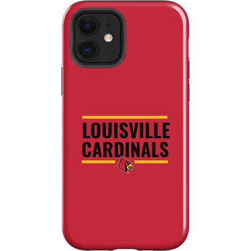 University of Louisville Cardinals Striped iPhone 12 Impact Case