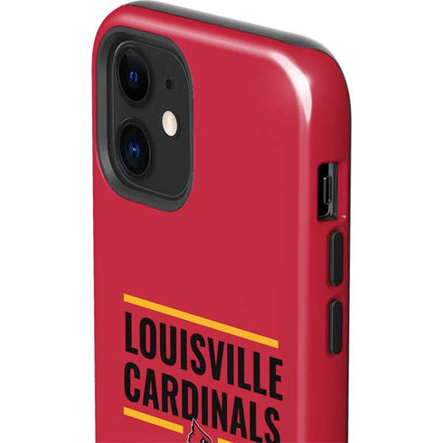 University of Louisville Cardinals Striped iPhone 12 Impact Case