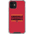 University of Louisville Cardinals Striped iPhone 12 Mini Clear Case