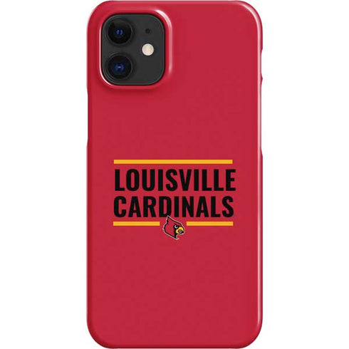 University of Louisville Cardinals Striped iPhone 12 Mini Lite Case